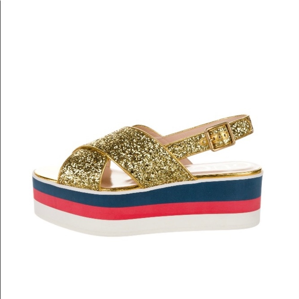GUCCI sling back sandals